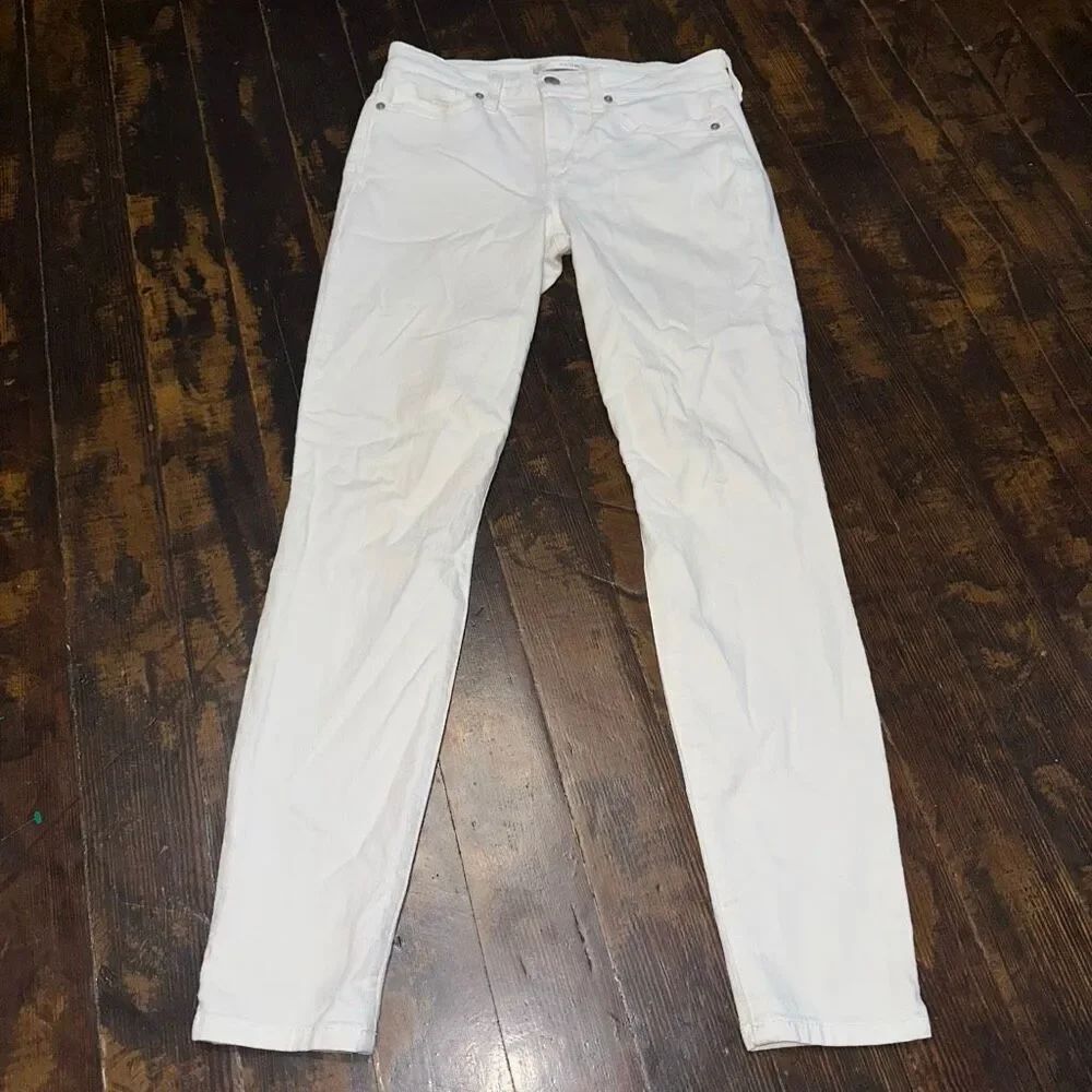 Joe’s luxe white skinny ankle normcore distressed 27 jeans